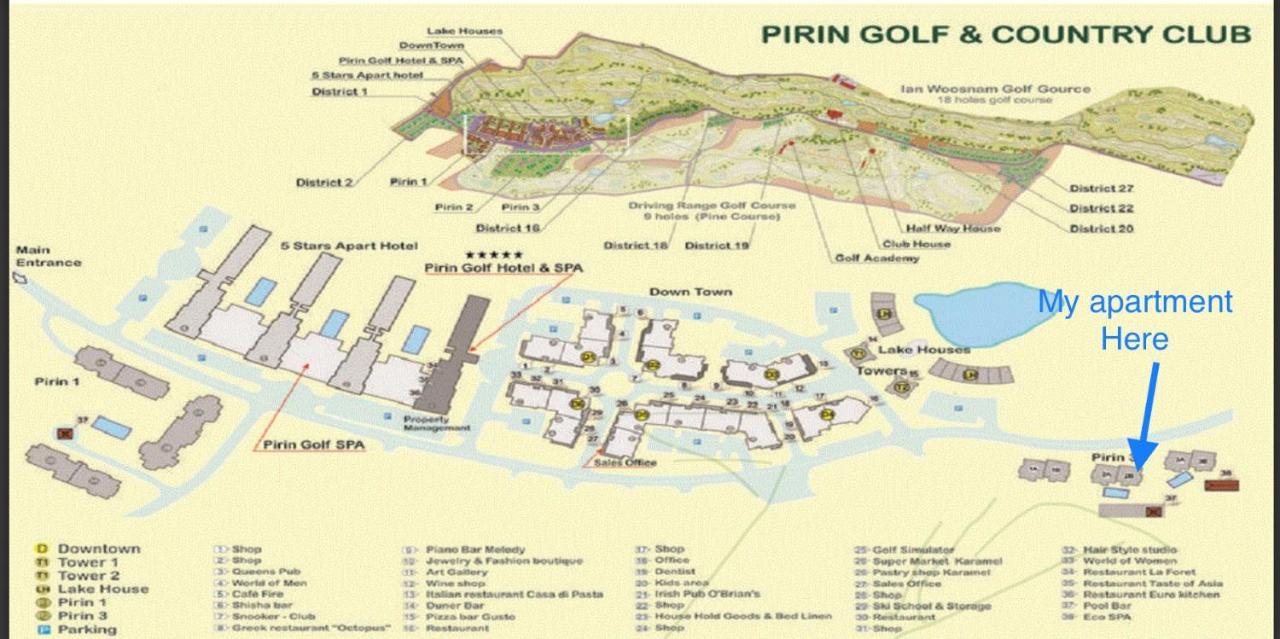 Entire Private Apartment In Pirin Golf & Country Club 반스코 외부 사진